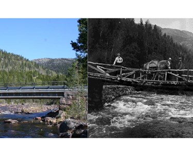 Bru Og Dam Under Gjevdefossen