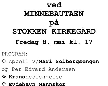 Plakat 8. mai 2026