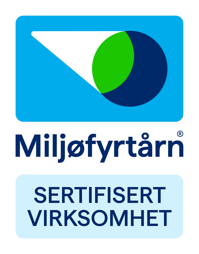 Miljofyrtarn Sertifisert Virksomhet Vertikal RGB